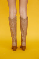 BILLINI WOMEN'S FINLEY COWBOY BOOTS - SIZE: WOMEN 8 - TAUPE - Like New