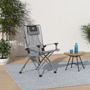 TIMBER RIDGE Folding Camping Chair for Adults, Aluminum Collapsible High Back - Like New