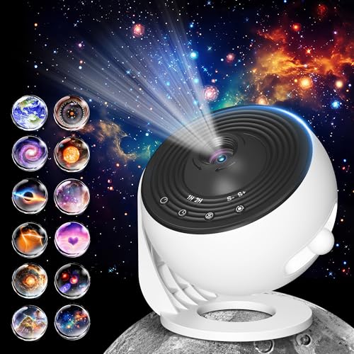 Galaxy Projector for Bedroom Pro Version, Upgraded Film Disc Star Projector - Brand New