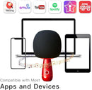 CALF G2 Bluetooth Wireless Portable Handheld Karaoke Microphone - BLACK/RED - Like New