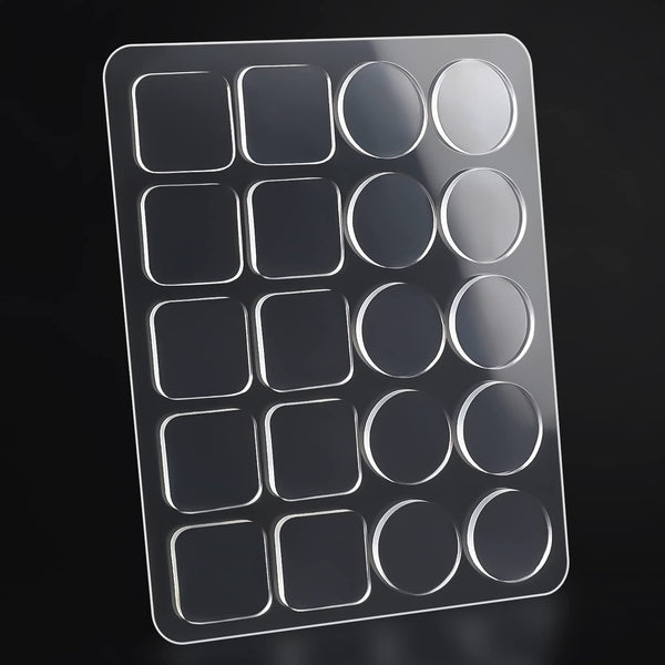 XFENVS PREMIUM CLEAR SOFT GLASS TABLE TOP BUMPER, ANTI SLIDE AND SCRATCH - Like New