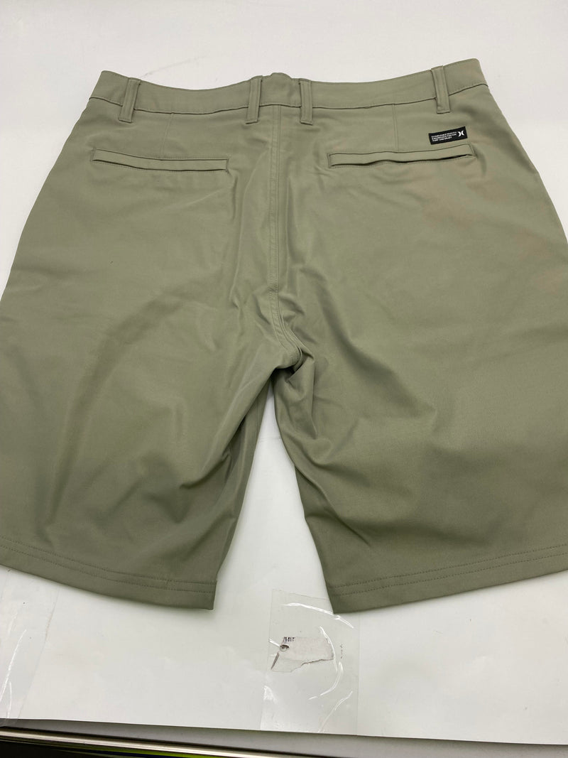 HURLEY WALKSHORTS SITS KNEE 9.75 IN INSEAM 20 IN OUTSEAM - SIZE: MEN 34 - IGUANA - Like New