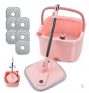 KZKR S10 SPIN MOP BUCKET SET 6PC MOP PADS - PINK - Like New