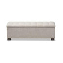 Baxton Studio Roanoke Storage Ottoman Bench B01N3VZ1UK - Beige - Brand New