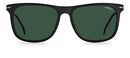 CARRERA MEN'S SUNGLASSES - MATTE BLACK FRAME, LENSES -  BLACK/GREEN - Like New