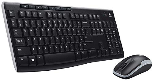 Logitech K270 WIRELESS KEYBOARD, M185 WIRELESS MOUSE COMBO, LONG BATTERY - BLACK - Like New