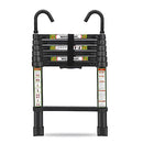 RIKADE 6.5FT TELESCOPING LADDER NON-SLIP FEET STABLE HOOK 330LB CAPACITY - BLACK - Like New