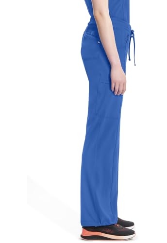 CHEROKEE INFINITY SCRUB PANTS 360 STRETCH WITH 4 POCKETS WOMEN XS ROYAL - Brand New