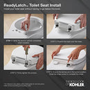KOHLER French Curve Ready Latch Quiet-Close Elongated Toilet Seat - Brand New