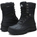Aleader Cold Weather Winter Boots Men Warm Snow Waterproof Black/Camouflage 11 - Brand New
