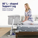 SYCYH Baby Bassinet Baby Bedside Sleeper Comfy Mattress Adjustable - Light Gray - Like New
