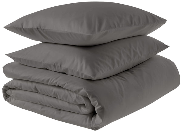 AMAZON AWARE 100% ORGANIC COTTON 300 THREAD COUNT DUVET COVER DARK GRAY KING - Like New