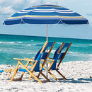 Bumblr 6.5ft Beach Umbrella with Sand Anchor B09164P4H4 - Blue Green - Brand New