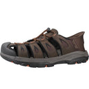 205187WW SKECHERS MEN TRESMEN NORVICK LOAFER, SIZE 10XW, CHOCOLATE - Like New