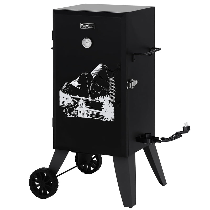 Royal Gourmet SE2805 28" Analog Electric Smoker 3 Cooking Grates - BLACK - Like New
