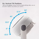 IRIS USA WOOZOO Oscillating Vortex Portable 3 Speed 6 Head B071698HX8 - White - Brand New