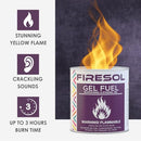 Firesol 12 Pack Gel Fuel Cans for Fire Bowl, Fireplace, Tabletop Bowls - Brand New