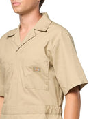 DICKIES MENS SHORT SLEEVE COVERALLS - SIZE: MEN S - KHAKI - Like New