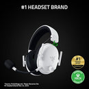 Razer BlackShark V3 Wireless Gaming Headset 50mm Drivers Works with PC - White - Like New
