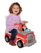 PAW PATROL RIDE ON MARSHALL FIRE TRUCK RIDE-ON LIGHTS/SOUNDS 95381-RED - RED - Like New