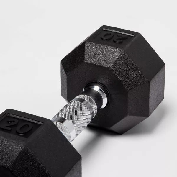 ALL IN MOTION™ HEX DUMBBELL - 20LBS - BLACK - Like New