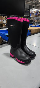 HISEA RAIN BOOTS BREATHABLE HEAT INSULATED WATERPROOF - SIZE: WOMEN 8 - MAGENTA - Brand New