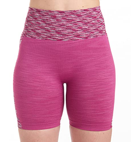MAXXIM Womens Workout Biker Short Seamless Tummy Control for Yoga, Gym - PINK - Brand New