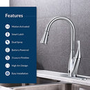 BIO BIDET FLOW X TOUCHLESS KITCHEN FAUCET WITH PULL DOWN HIGH SINGLE HANDLE - Like New