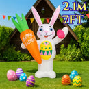 EASTER BUNNY 1.8M INFLATABLE DECORATIONS BALLOON RABBIT - MULTICOLOR - Like New