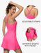 GGOV TENNIS DRESS FOR WOMEN ATHLETIC GOLF DRESS BUILT SEPARATE SHORTS PINK M - Brand New