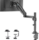 HUANUO Single Monitor Mount Gas Spring Arm Fits 13-32'' HNSS8 - Black - Like New
