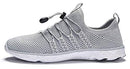 DLGJPA WOMEN'S LIGHTWEIGHT QUICK DRYING AQUA WATER SHOES - SIZE 7.5, LIGHT GRAY - Like New