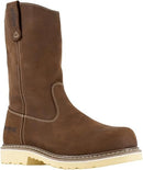 IRON AGE MEN'S MEN'S SOLIDIFIER WESTERN WORK BOOT COMPOSITE TOE 9.5 WIDE - BROWN - Like New