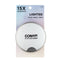 CONAIR LIGHTED SUCTION CUP MIRROR, 15X MAGNIFICATION, 1 COUNT, 41658N - GRAY - Brand New