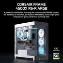 CORSAIR FRAME 4500X RS ARGB PANORAMIC MID-TOWER PC CASE CC-9011315-WW – WHITE - Like New