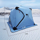 2-in-1 Portable Ice Fishing Shelter VISUTI Double Fabric Water-Repellent - Like New