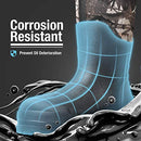 HISEA MEN'S WATERPROOF RUBBER RAIN BOOTS INSULATED HUNTING SIZE 9 CAMO - Like New
