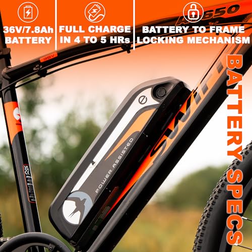 Swifty AT650 Electric Bike from 36 Volt Electric Bike for Adults with Throttle - Like New