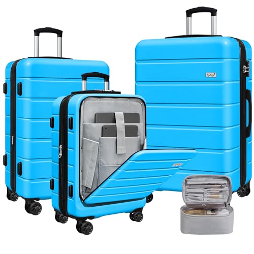 KEYTANG SMILELINE HARDSIDE EXPANDABLE LUGGAGE W/QUICK ACCESS FRONT OPEN POCKET - Like New