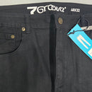 7GROOVE SLIM JEANS - SIZE: MEN 40/32 - BLACK - Brand New