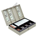 OFFICE DEPOT CASH BOX, 3 1/8"H X 11 3/8"W X 7 5/8"D, 538-793 - SAND - Like New
