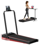 CURSOR FITNESS 14% INCLINE WALKING PAD TREADMILLS FOR HOME AND OFFICE - BLACK - Like New