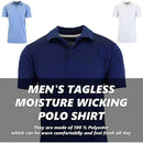 GALAXY BY HARVIC ME DRY FIT MOISTURE-WICKING POLO SHIRT - SIZE: XXL - LT. BLUE - Brand New