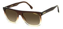 267/S CARRERA UNISEX ADULT SUNGLASSES - SHADED BROWN/BEIGE/BROWN - Like New