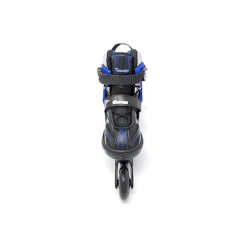 CHICAGO SKATES BOYS & GIRLS ADJUSTABLE INLINE SKATES SIZE YOUTH J13-4 BLACK BLUE - Like New