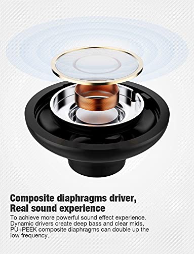 Otium Bluetooth Earbuds Wireless Headphones Bluetooth Headphones - Black - Like New