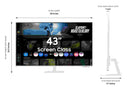 SAMSUNG 43 SMART MONITOR M7 M70F4K USB-C SMART TV APPS SAMSUNG VISION AI - WHITE - Like New