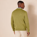 AMAZON ESSENTIALS MEN'S V-NECK PULLOVER SWEATER SIZE: MEN XL GOLDEN OLIVE - Brand New