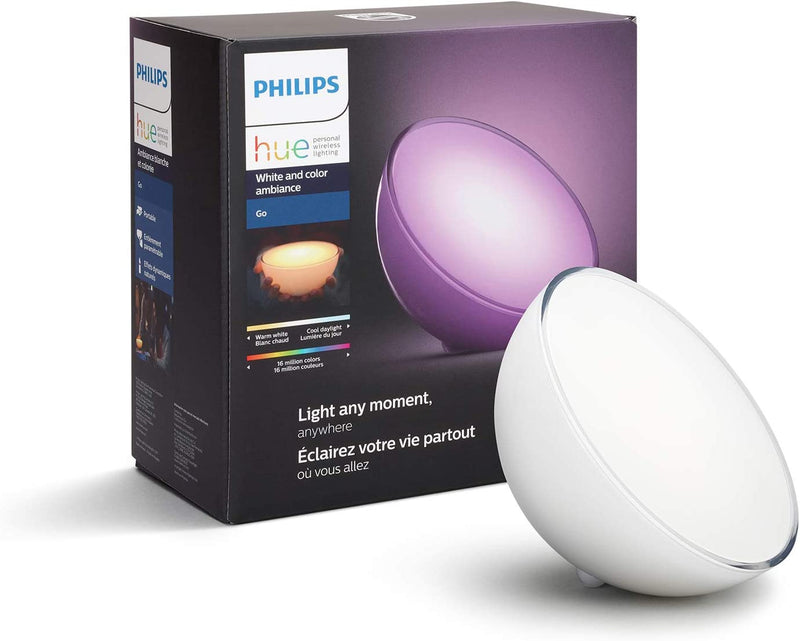Philips Hue Go White Color Portable Dimmable LED Smart Light Table Lamp - White Like New