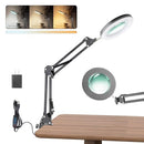 UBEESIZE 10X MAGNIFYING GLASS WITH LIGHT AND STAND, UB-ZMFDJBK - BLACK - Like New